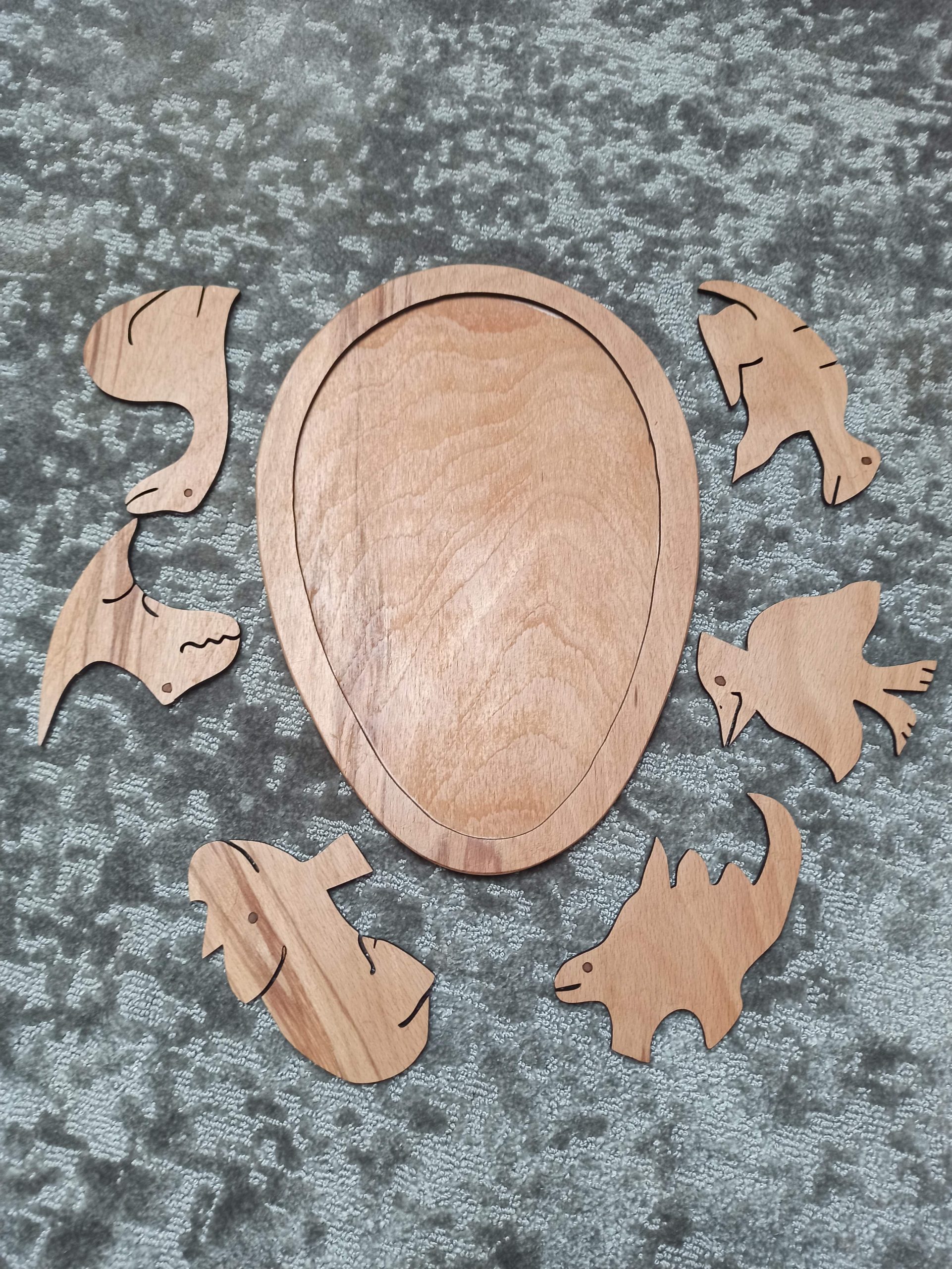 Puzzle dřevěné, dinosauří svět - Obrázek 2